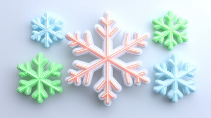 Glowing neon snowflake ornament glowing neon snowflake ornament glowing neon snowflake ornament