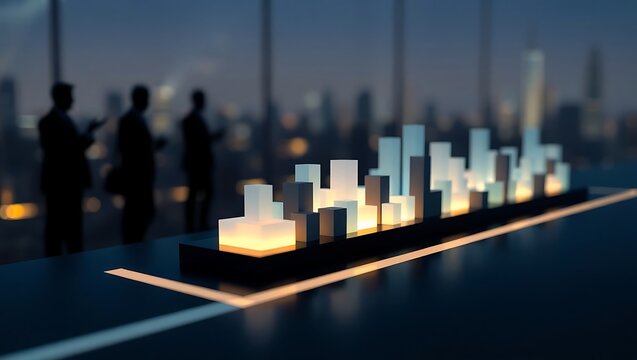 Generative AI predicting future urban landscapes with data.