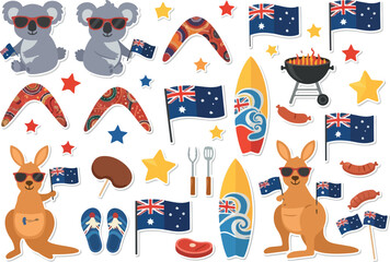 Australian Icons Celebrating Down Under Culture and Heritage © Miu Studio