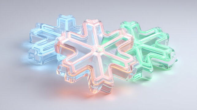 Glowing neon snowflake ornament glowing neon snowflake ornament glowing neon snowflake ornament - Powered by Adobe