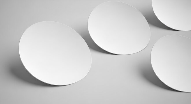 Sleek, modern circles create a calming, minimalist backdrop for creative projects and design presentations with a sense of clarity and simplicity