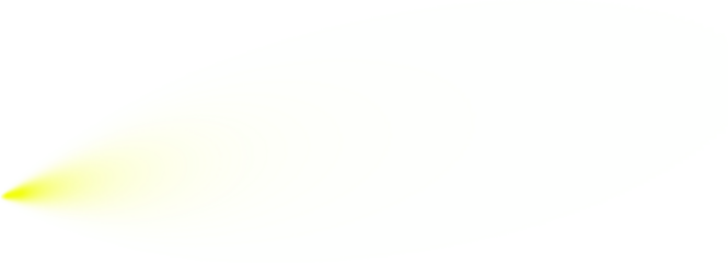 Single yellow spotlight beam illuminating darkness on a black background
