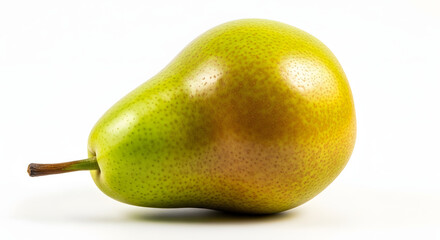 Fresh Green Pear with Smooth Skin and Natural Shape.