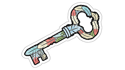 Unlock your dreams and fly high with this feather-filled key to success and happiness