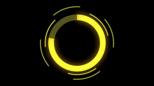 indicator progress circle in progress. Loading progress bar indicator. Science indicator Animation Battery indicator fills up to 100% from 0, symbol