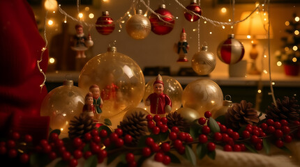 Christmas baking preparation with cookie dough, flour, raw egg yolk, star cutter, cinnamon, and star anise on a wooden cutting board