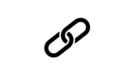 Obraz premium Chain link icon with transparent background