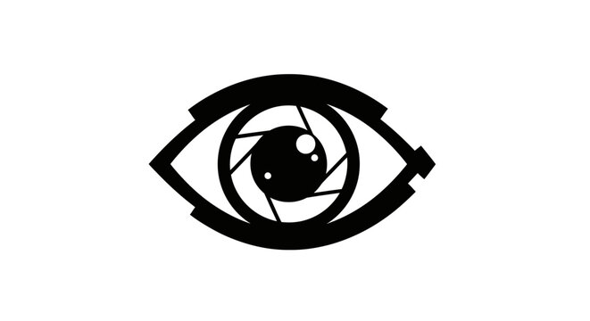 Camera eye icon with transparent background - Powered by Adobe