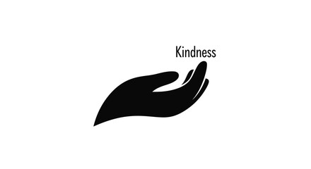 Helping hand icon with transparent background