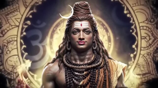 Majestic Lord Shiva with Hindu Deity.