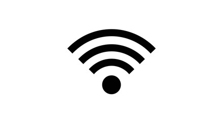 Wifi signal icon with transparent background