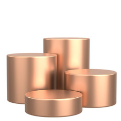Modern Product Podium. 3D Backdrop. 3D illustration.