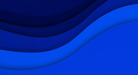 Obraz premium Blue Gradient Waves Background