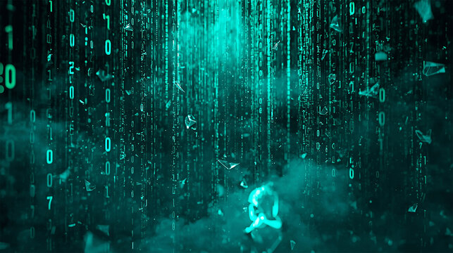 Neon Hacker Abstract