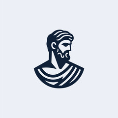 Ancient Greek Man Logo