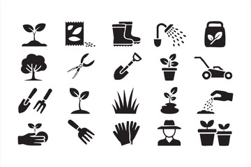 Graduation and Academic Achievement Silhouette Icons