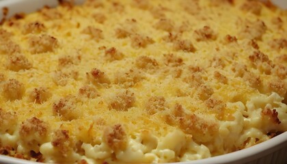 cheesy funeral potatoes with breadcrumb topping
