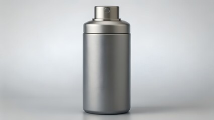 Obraz premium Elegant metallic spray bottle for premium fragrance or cosmetic products, perfect for luxury branding and modern beauty campaigns with sleek design