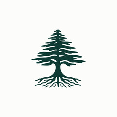 Rooted Cedar Tree Logo