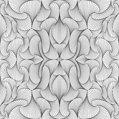 Abstract, scribble patterns, abstract lines without a definite form combine to create images. Lines without a definite shape, indistinct patterns, carpet designs, prints, wallpaper, fabric, covers.