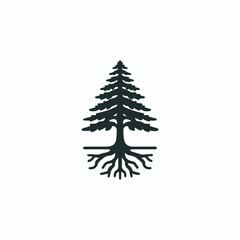 Rooted Cedar Tree Logo