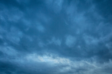Gloomy dark storm clouds before rain