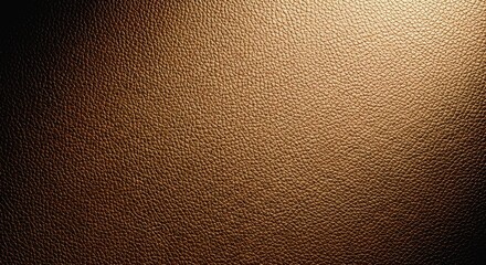 Textured Brown Leather Surface with Dramatic Lighting and Subtle