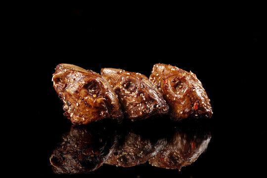 Chengdu Shuangliu Spicy Rabbit Head Traditional Sichuan Food Delicacy with Sesame Seeds