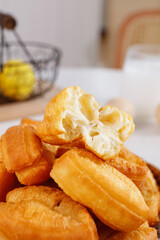 Traditional Crispy Golden Doughnuts Fresh Homemade Breakfast Pastry Delicious Little Sweet Treats