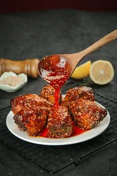 Spicy Chengdu Shuangliu Rabbit Head Dishes with Red Chili Sauce Drizzle Traditional Sichuan Cuisine