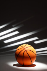 Basketball Background with Pattern and Copy Space