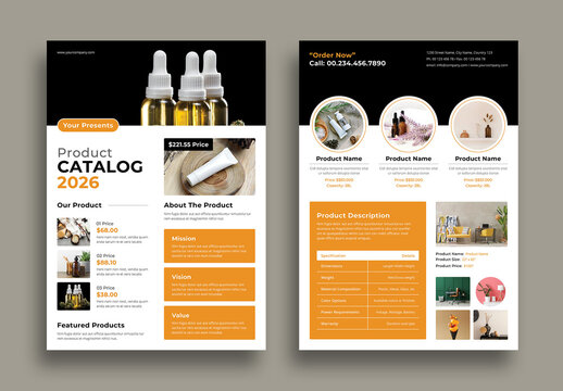 Product Catalog Poster Template