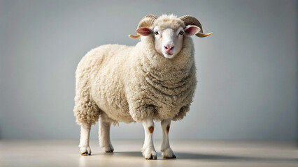 Fototapeta premium woolly ram stand