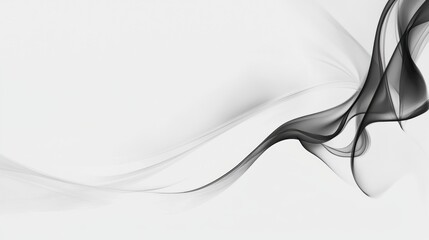 Abstract Art: Black and White Wavy Lines