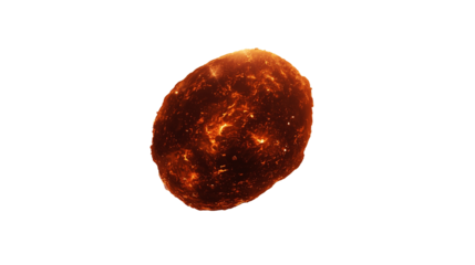 Massive fiery asteroid entering Earth’s atmosphere at high speed, glowing with intense orange flames and molten rock fragments