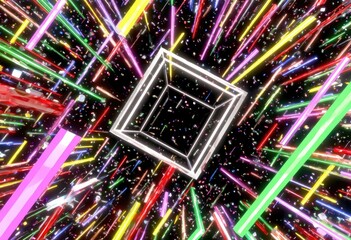 Abstract Geometric Light Show.