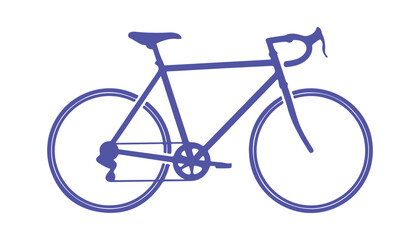Bicycle outline icon in a thin style. Modern vector graphic