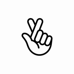 gesture, luck, symbol, icon, hope, promise, wish, sign, outline, hand, emoji, graphic, vector, illustration, minimal, design, clipart, silhouette, stroke, contour, emblem, marker, pictogram, sketch, a