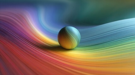 Stunning gradient background with vibrant sphere for modern creative project or vibrant contemporary design with eye catching color flow