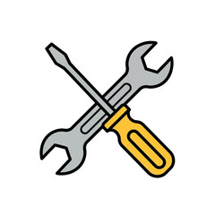 wrench and screwdriver