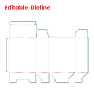 tuck end mailer box packaging box packaging box die lines label and packaging die lines design printable product packaging layout,
