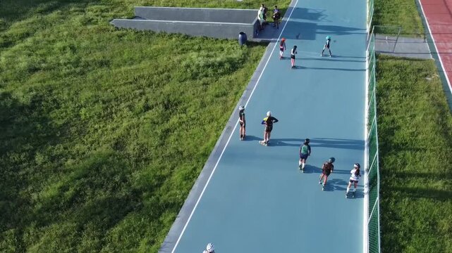 Entrenamiento en Patines, rollers, patin en linea, deporte  