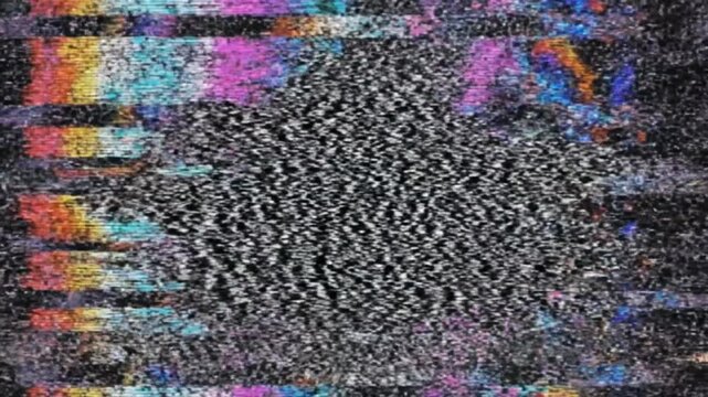Abstract Digital Glitch Noise Seamless Loop Background