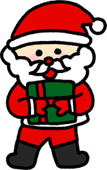 선물을 가지고 온 산타
