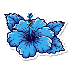 blue flower vector illustration