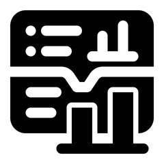 icon analytics with style glyph