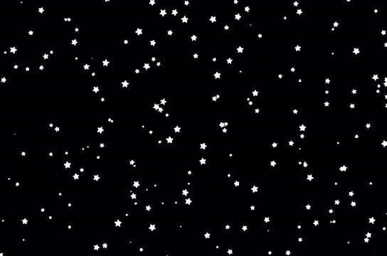 Seamless dark night sky background pattern with scattered small grey fivepointed star shapes overlay &mdash; alpha transparent overlay