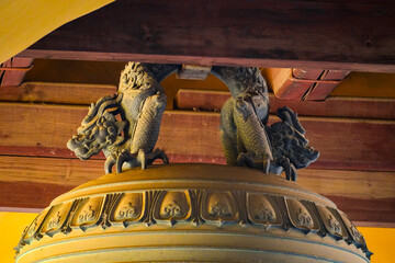 Antique Chinese Bronze Bell from the Ming Dynasty