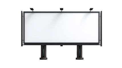 Fototapeta premium Blank outdoor billboard for commercial advertisement, marketing, or business promotion message