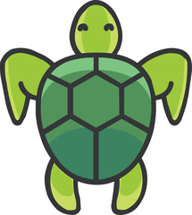 tortoise with green leaves